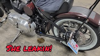 My CHOPPER is leaking oil before my 1200 mile road trip!