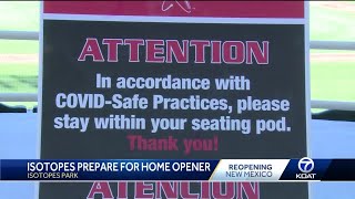 Isotopes make final preparations for a COVID-safe home opener