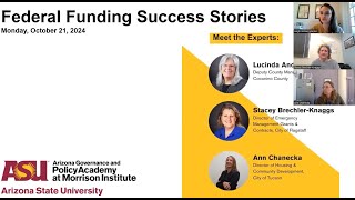 Federal Funding Success Stories: Making a Difference in Arizona Communities (Oct 21, 2024)