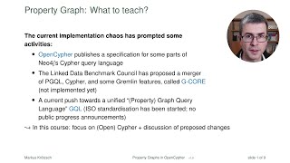 Property Graphs in OpenCypher