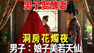 男子娶醜妻，洞房花燭夜，男子：娘子美若天仙#蝴蝶飛飛 #民間故事 #奇聞趣事 #古代小說#懸疑