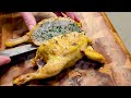 boneless stuffed baby chicken how to video recipe.