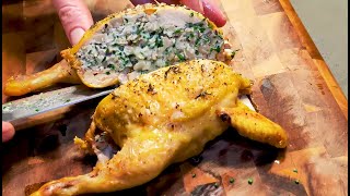 Boneless Stuffed Baby Chicken, 'HOW TO' video recipe.