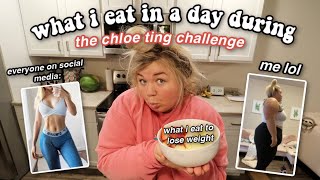 WHAT I EAT TO LOSE WEIGHT during the chloe ting challenge  *REALISTIC*