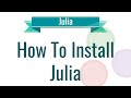 How to install Julia on Windows