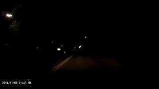 Bright green shooting star / meteor, San Antonio, TX, 08 NOV 2014 dashcam