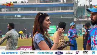 Post-match vibes! E Debutant Hussain Talat shares his thoughts as he chats with our host Yesha