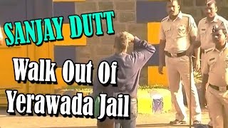 Sanjay Dutt Walks Out Moments Of Pune's Yerwada Jail