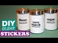 How to Make Clear Stickers - DIY Transparent Labels