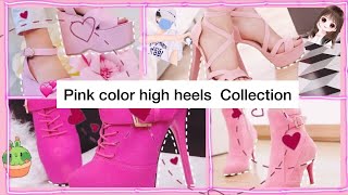 🪷 PINK HIGH HEELS COLLECTION // රෝස පැහැති අඩි උස සපත්තු එකතුව 🫶🏻💞