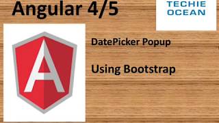 ANGULAR Datepicker using Bootstrap