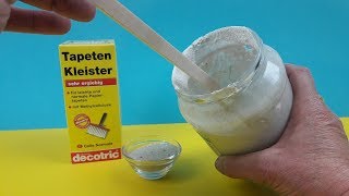 strukturpaste selber machen, Leim, Farbe und Strukturmaterial, selbst herstellen