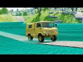 Mobil vs Suspension Bridge #8 - BeamNG Drive