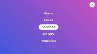 Fullscreen Overlay Navigation Menu Bar using only HTML & CSS