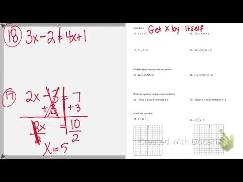 Honors Algebra 1 Pre Test 8/5/21 - YouTube