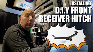 How To Install Draw-Tite Front Mount Hitch Receiver Step By Step Easy DIY | 2022 Ford E-Series