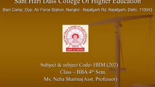 Recruitment (Subject-Human Resource Management (BBA-202,4th Sem) by Ms. Neha Sharma, Asst. Professor