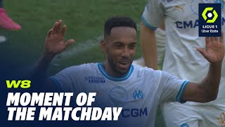 Aubameyang's first league goal and an assist helps OM climb within three points of the podium! 23-24