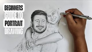 A Beginners guide to portrait drawing in real time. #drawing #pencildrawing #sketch