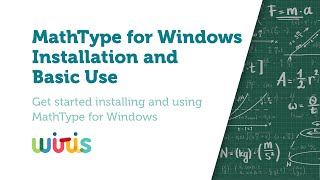 MathType installation and basic use