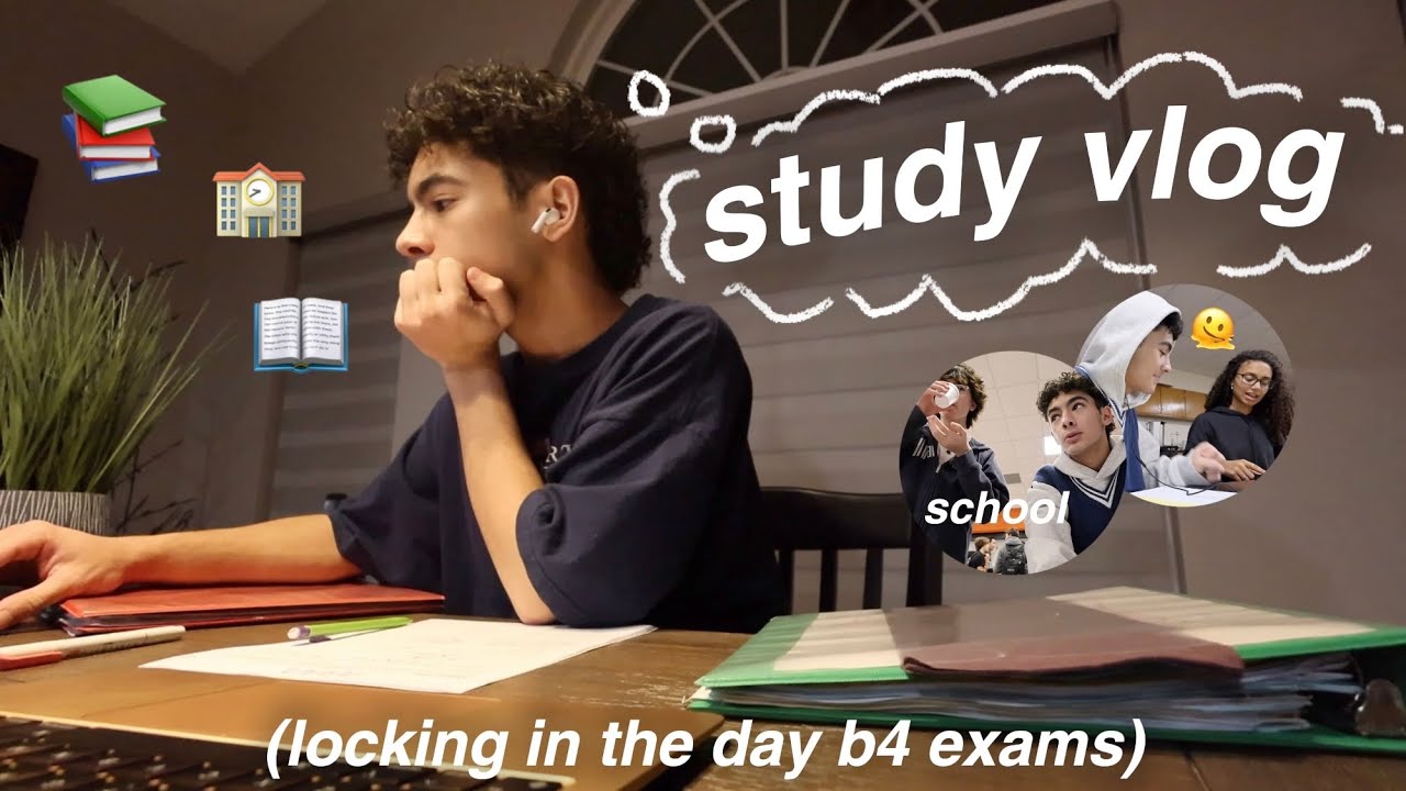 Study Vlog рџ љ Being Productive The Day Before Exams Vlogmas Day 16