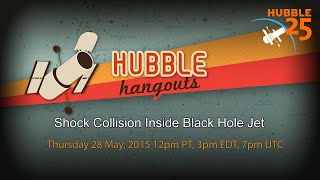 Shock Collision Inside Black Hole Jet - #HubbleHangout