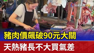 豬肉價飆破90元大關 天熱豬長不大買氣差