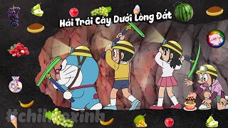 Review Doraemon - Doraemon Nobita Shizuka Và Suneo Dùng Cuốc Đào Trái Cây Ăn | #CHIHEOXINH | #962