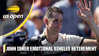 Emotional John Isner bids farewell to tennis 👏 | 2023 US Open