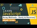 JavaScript Array Sort & Reverse Tutorial in Hindi /Urdu