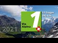 Via Alpina in 10 minutes - a virtual flight