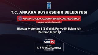 ASKİ GENEL MÜDÜRLÜĞÜ - Biyogaz Motorları 1 (Bir) Yıllık Periyodik Bakım İçin Malzeme Temini