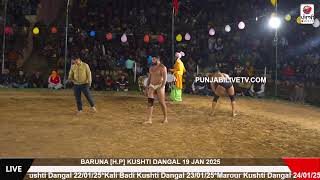 RASHEM HR VS JATINDER PATHRERI JATTAN BARUNA KUSHTI DANGAL 19 JAN 2025 BY PUNJABILIVETV.COM