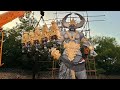 ravan dahan 2023 | Making Of Ravan at hyderabad  | 40 feet Ravan Dahan in uppal Ground | Dussehra