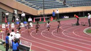 2011年第22回関東学生新人陸上競技選手権大会(9月16日) 女子100m 予選3組