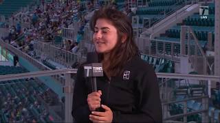 Bianca Andreescu - 2019 Miami Second Round Tennis Channel Desk Interview