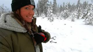 Quinzee Snow Shelter - Winter Camping in Deep Snow