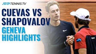 Trickshots & Hot Shots: Pablo Cuevas vs Denis Shapovalov Entertainment! | Geneva 2021 Highlights