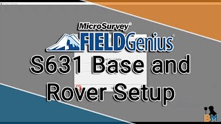 MicroSurvey FieldGenius How To: Setting up a Hemisphere UHF S631 Base and Rover | Bench Mark