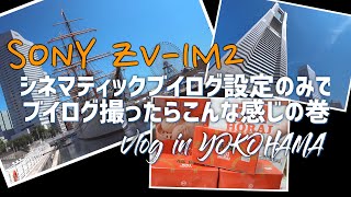 SONY ZV-1M2でシネマティックブイログ設定のみで撮影してきました＠横浜の風景