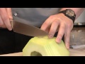 how to cut and plate a melon