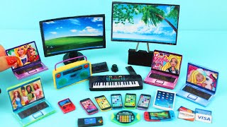 12 DIY Miniature Electronics - Tv, PC, Laptop, Computer, Cellphone, Nintendo, etc
