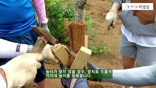 2022 08 30 삼발이 지주목 설치하기