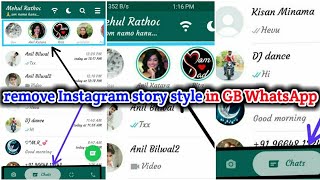 How to Change Old Status Tabs In GbWhatsapp Status remove Instagram style GB WHATSAPP