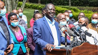 'RAILA TOSHA!' BIG BOOST TO RAILA'S STATE HOUSE JOURNEY AS HE MEETS TEAM ONE KENYA!!