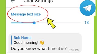 Telegram Message Text Size Setting
