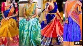 Top 50 Best Bridal Pattu Half Saree Designs|Latest Trending Half Saree #trending