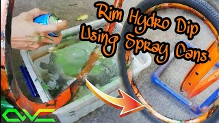 How To Hydro Dip Bike Rims Using Bosny Spray Cans