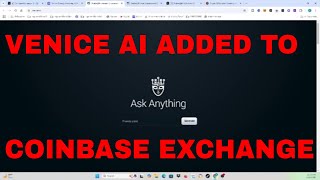 Venice Ai Token added to Coinbase Exchange