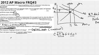 2012 AP Macro FRQ#3 (AD/AS, LR Growth)